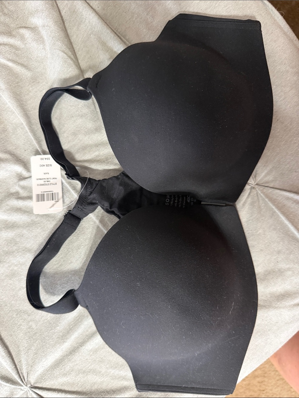 EnBliss Black front close racer back Seamless T-Shirt Bra